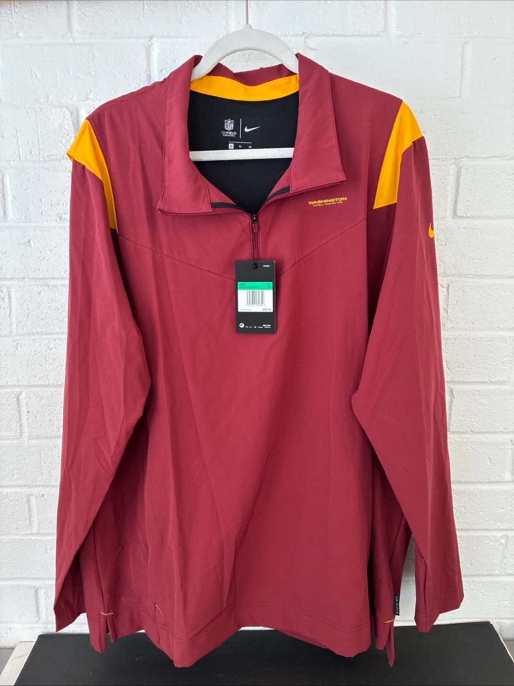 Nike Men's NFL Washington Commanders Lightweight Coach Jacket Red NWT Sz XL